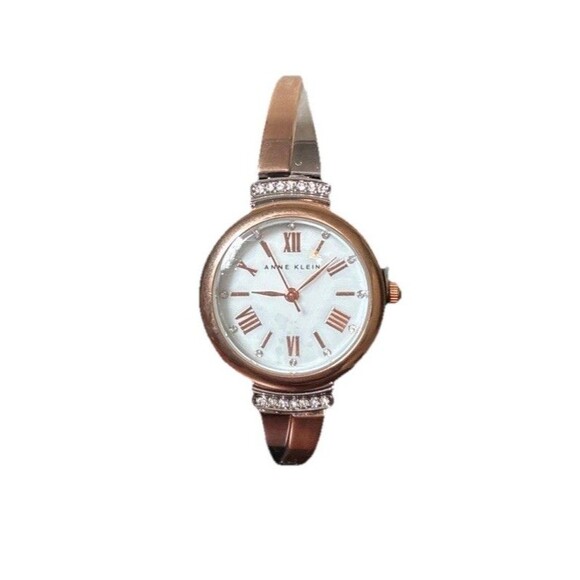Anne Klein Bracelet Watch Two-Tone Silver Gold Roman Numeral Crystal Classic NWT main image 9